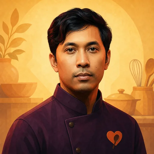 Illustrated portrait of the MommyCooking publisher and editor