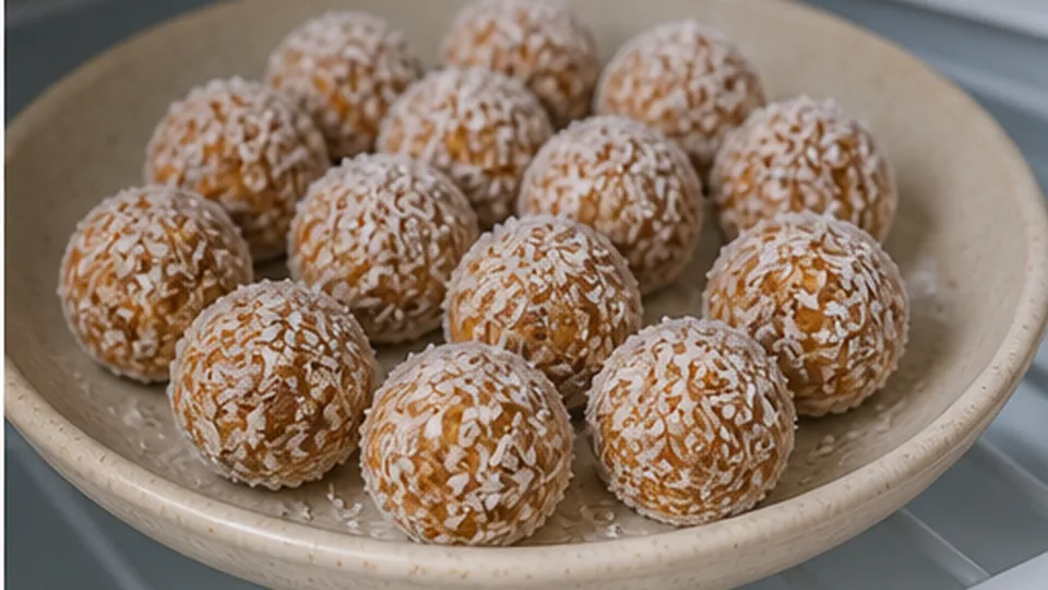 Chill and store for Apple Carrot Energy Balls