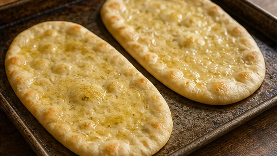Crisp the bare flatbreads for BBQ Chicken Flatbread Pizzas
