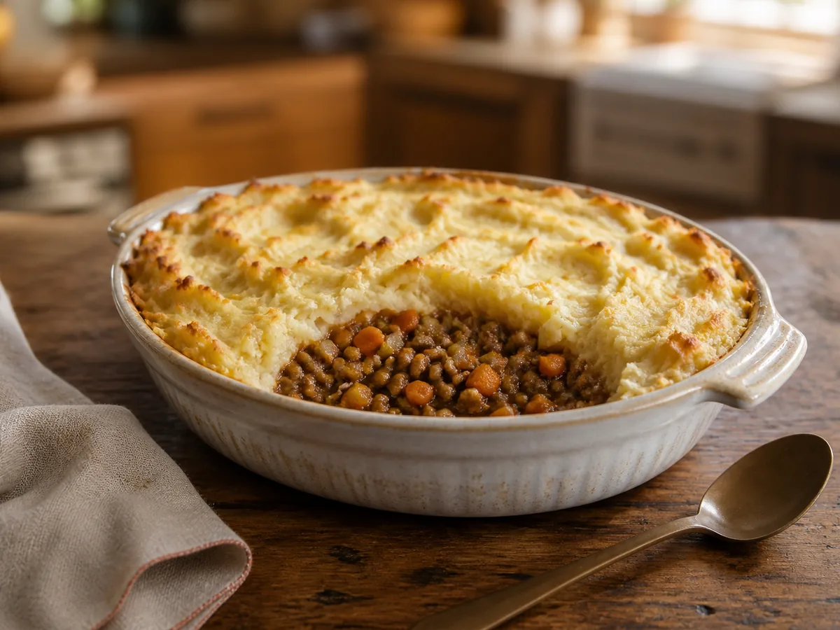 Beef Lentil Cottage Pie