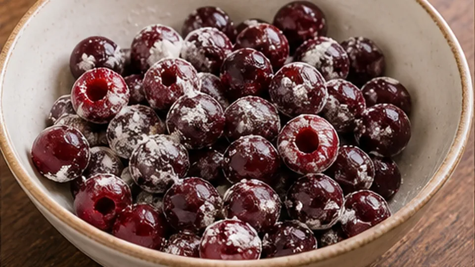 Whisk the dry ingredients for Cherry Vanilla Almond Cake