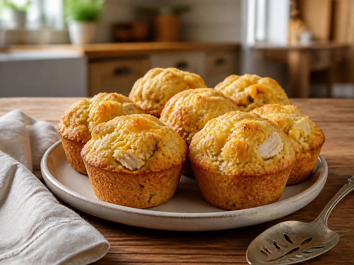 Chicken Cornbread Lunchbox Muffins