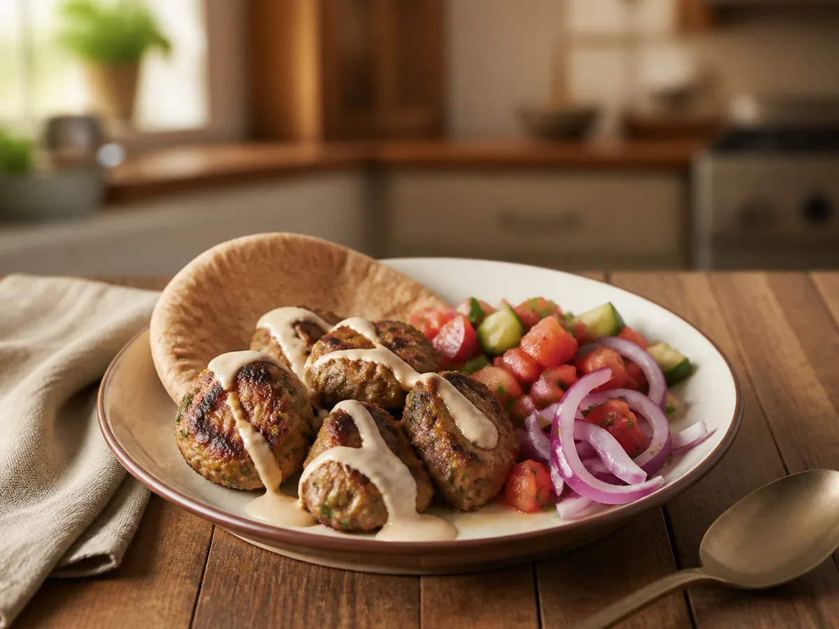 Chicken Kofta Pita Plates