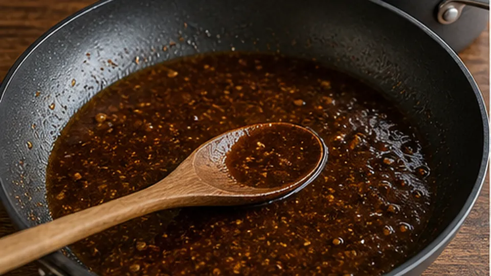 Build the orange sauce for Chicken Orange Sesame Bites