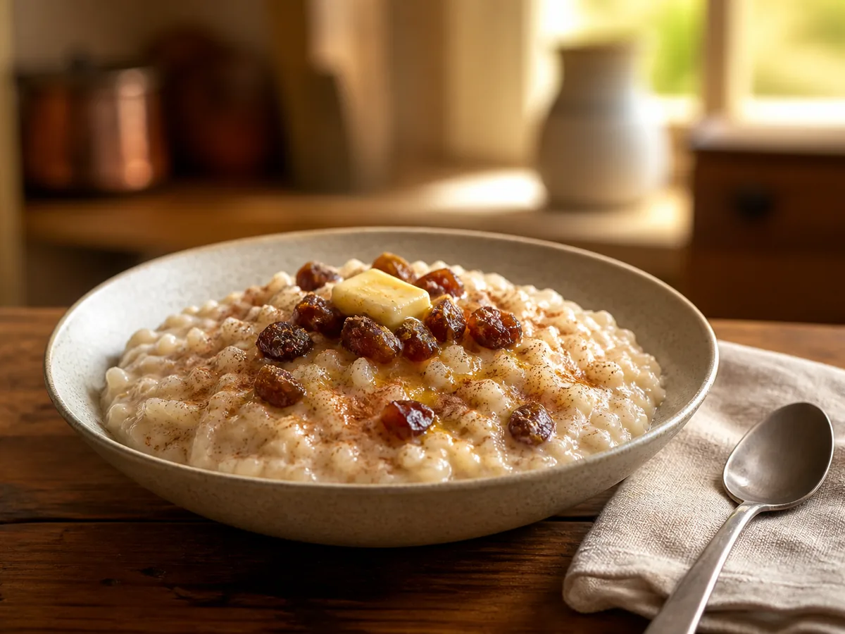 Cinnamon Date Breakfast Risotto
