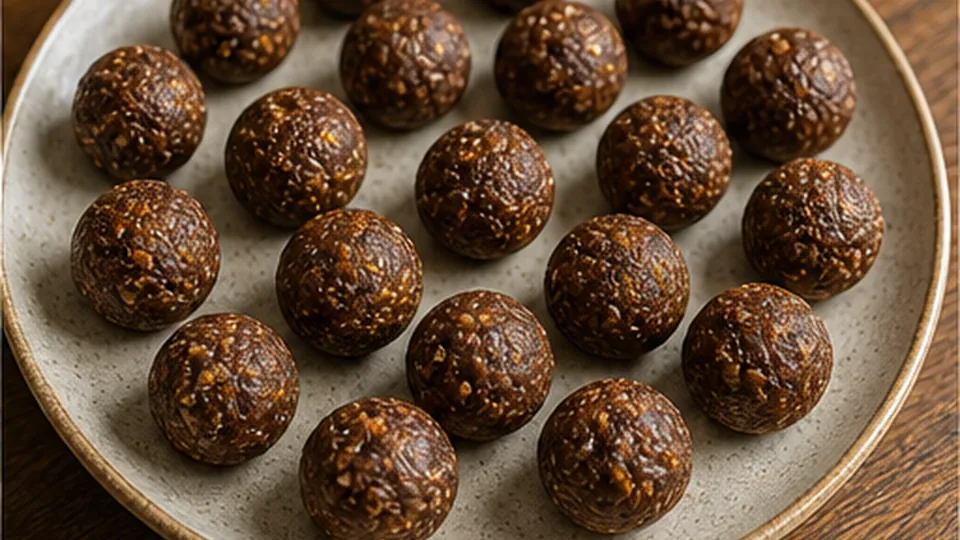 Fold in seeds and shape for Cocoa Apricot Sunflower Bites