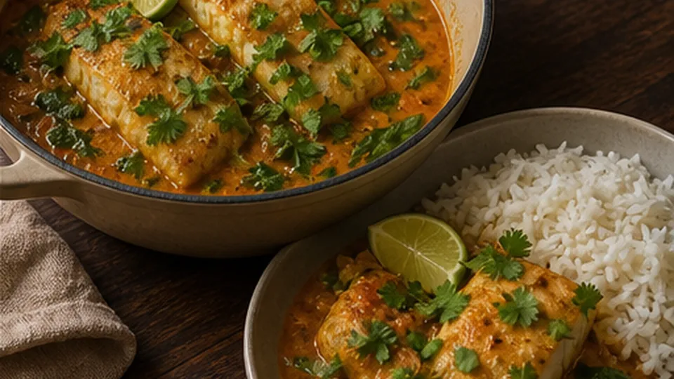 Finish and build the bowls for Cod Coconut Curry Bowls