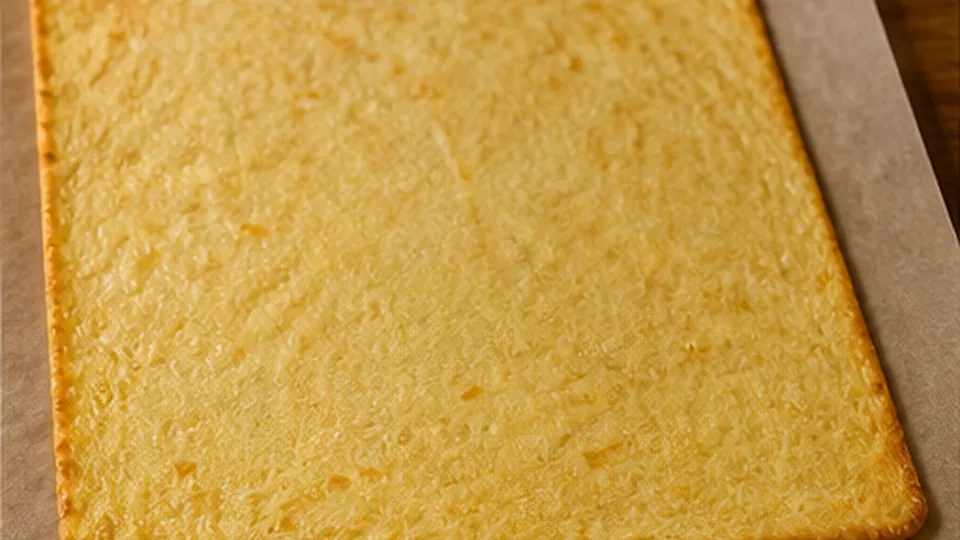 Spread and bake the sheet for Cottage Cheese Breakfast Flatbread with Eggs