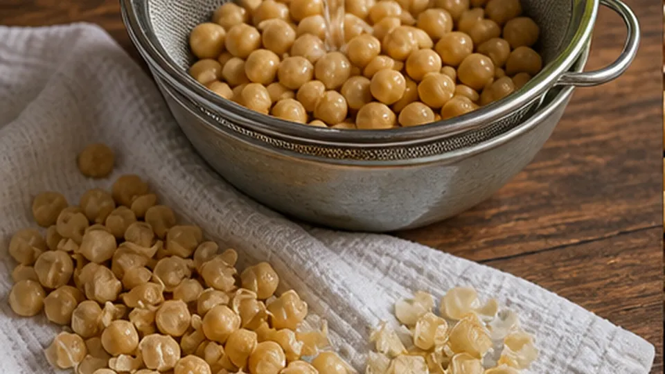 Dry the chickpeas thoroughly for Crispy Baked Chickpeas