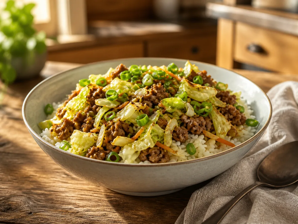 Crispy Cabbage Dumpling Bowls