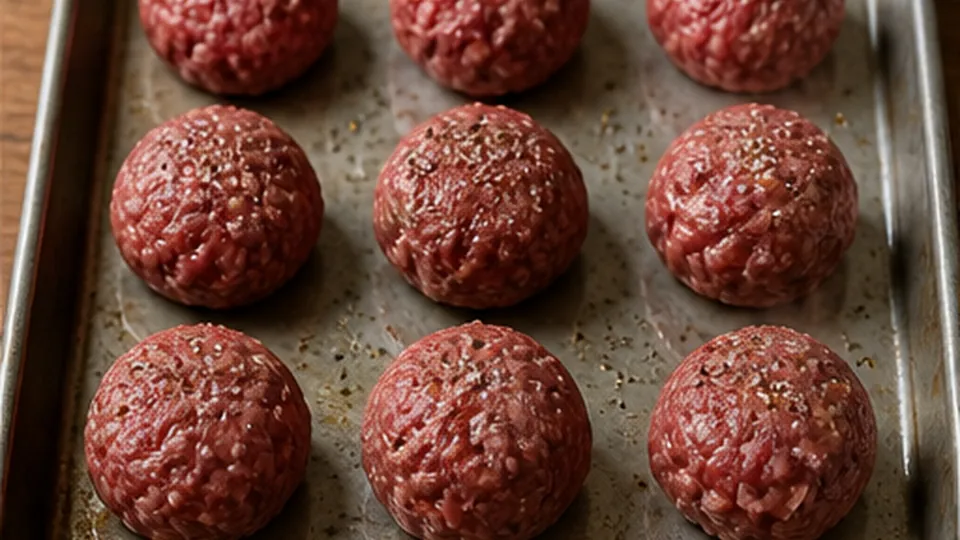 Season and ball the beef for Crispy Smash Burger Tacos with Tangy Burger Sauce