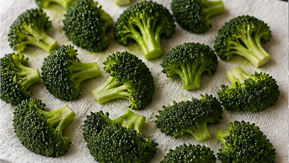 Dry the florets completely for Crispy Smashed Broccoli