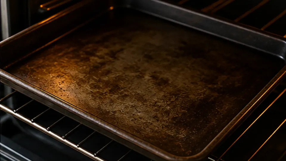 Preheat a heavy sheet pan for Crispy Smashed Broccoli