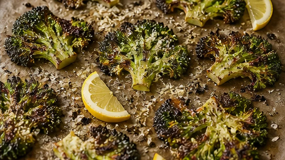 Roast until edges crisp for Crispy Smashed Broccoli