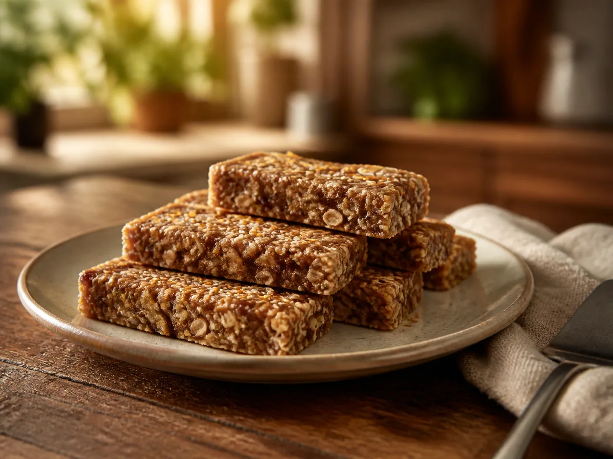 Date Orange Sesame Fridge Bars