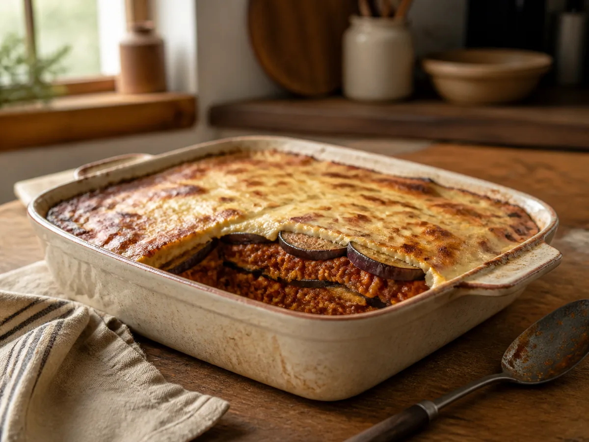 Eggplant Lentil Moussaka