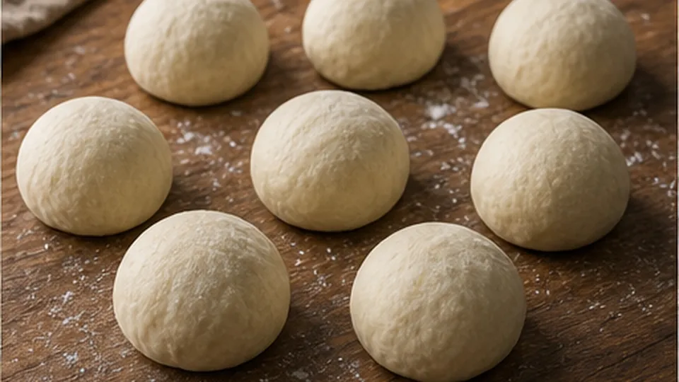 Divide and rest the dough for Lentil Pizza Pockets