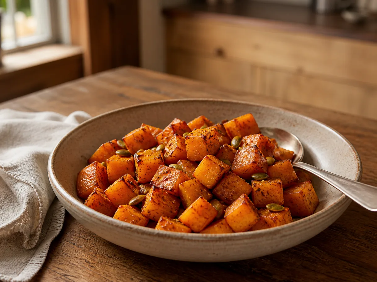 Maple Chili Roasted Squash