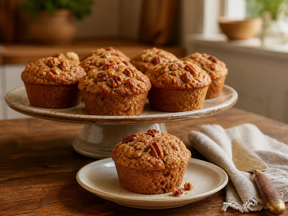 Maple Pecan Rye Muffins