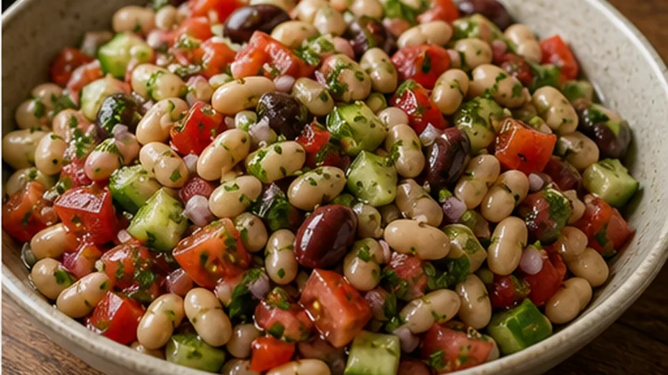 Rest and adjust the acid for Mediterranean White Bean Salad