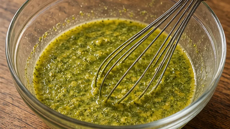 Toss pasta in the binder for Mini Chicken Pesto Pasta Muffins
