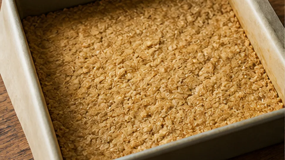 Spread the cooled filling for Mixed Berry Oat Breakfast Bars