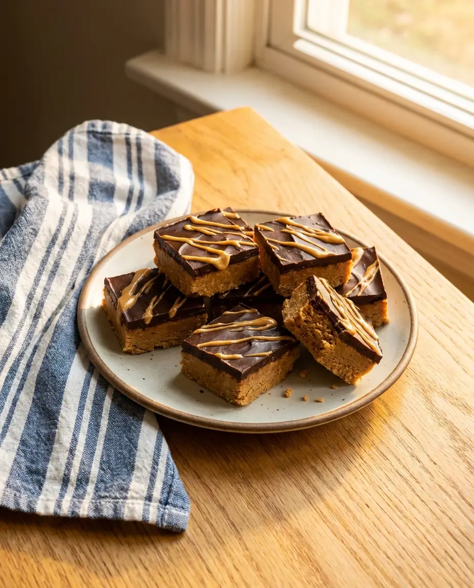 No-Bake Chocolate Peanut Butter Bars