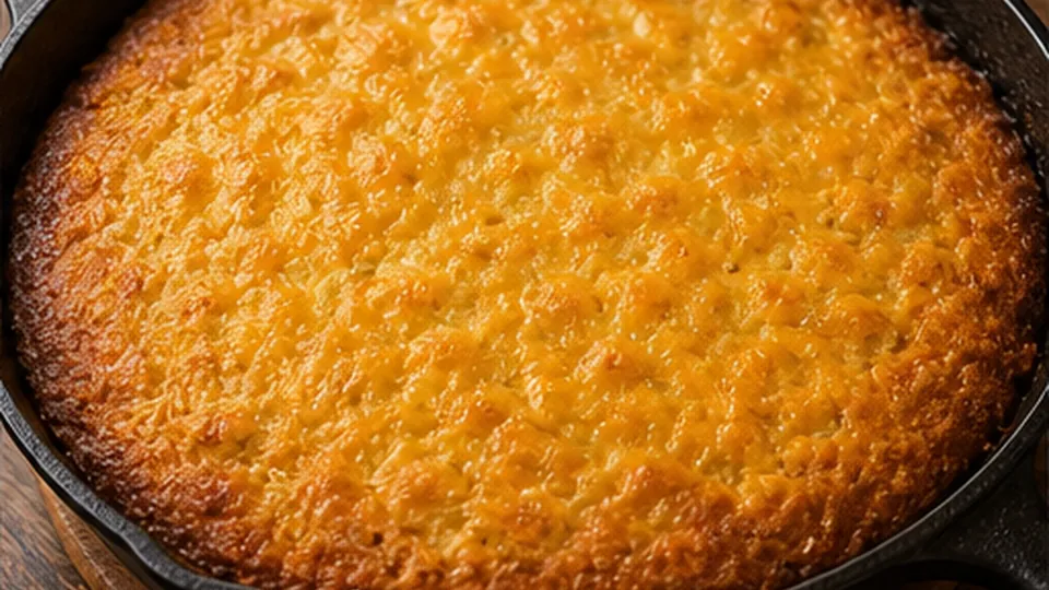 Layer cheese and batter for Pork Taco Cornbread Bake