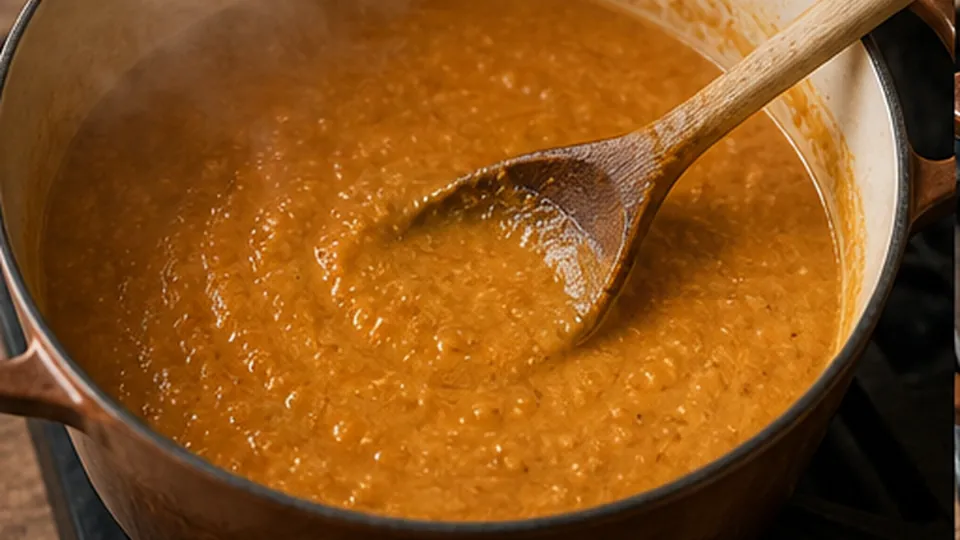 Reduce to a coating body for Roasted Tomato Chickpea Soup