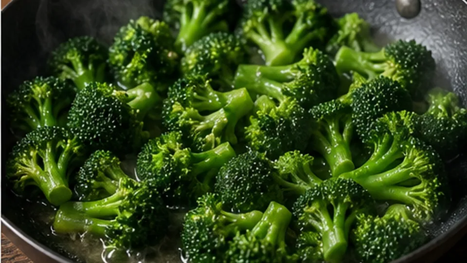 Steam and sear the broccoli for Sesame Tofu Broccoli Bowls