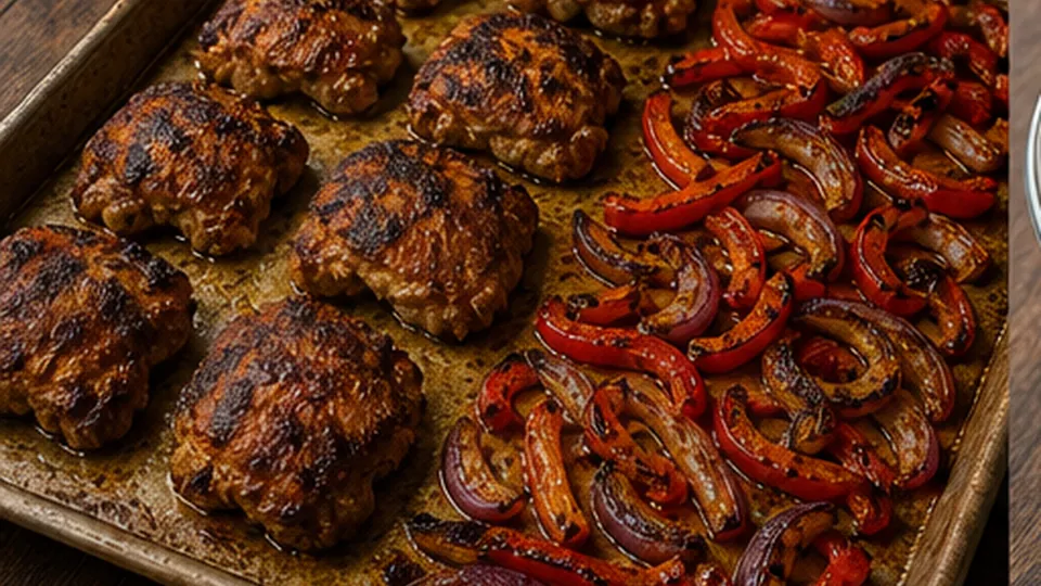 Roast, turn, and char for Sheet-Pan Chicken Shawarma with Yogurt Sauce