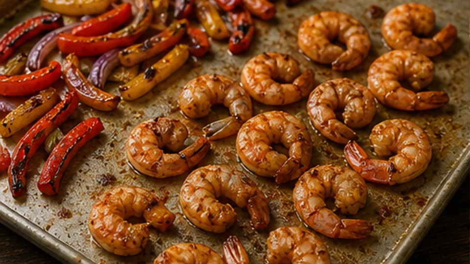 Roast the shrimp briefly for Sheet-Pan Shrimp Tacos with Lime Slaw