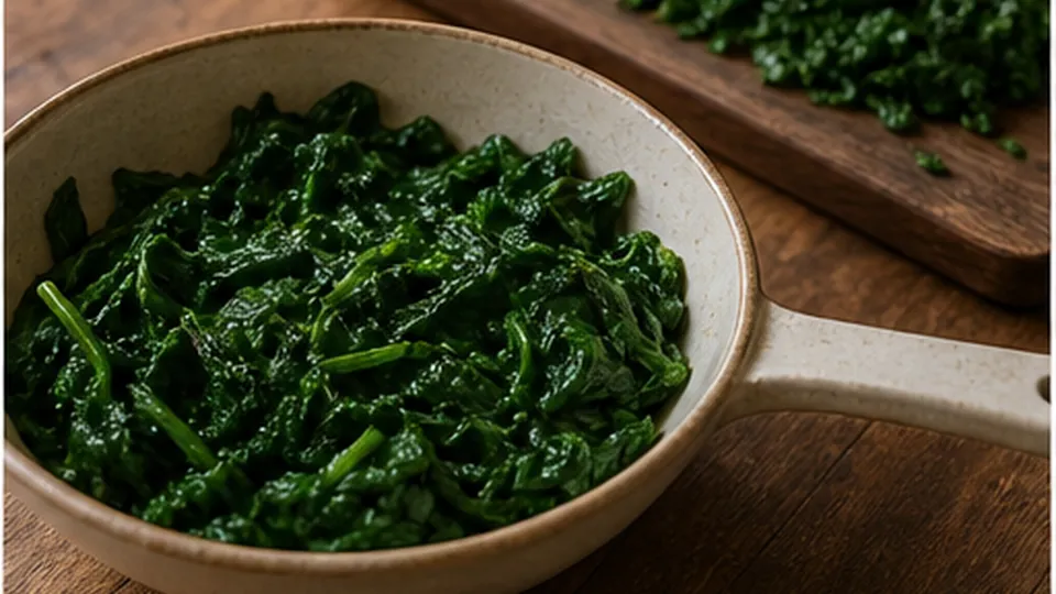 Chop the spinach finely for Spinach Cheddar Mini Cornbread