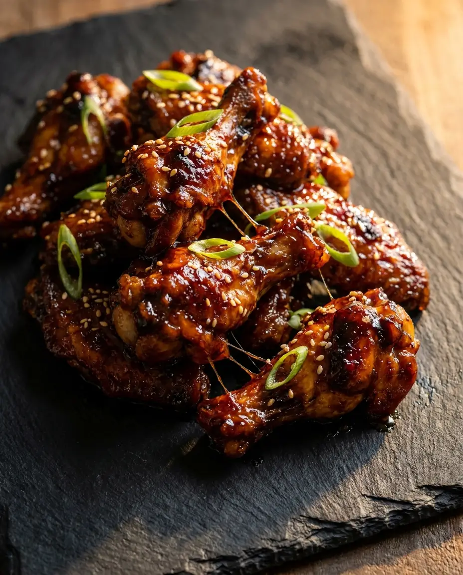 Sticky Soy-Garlic Chicken Wings