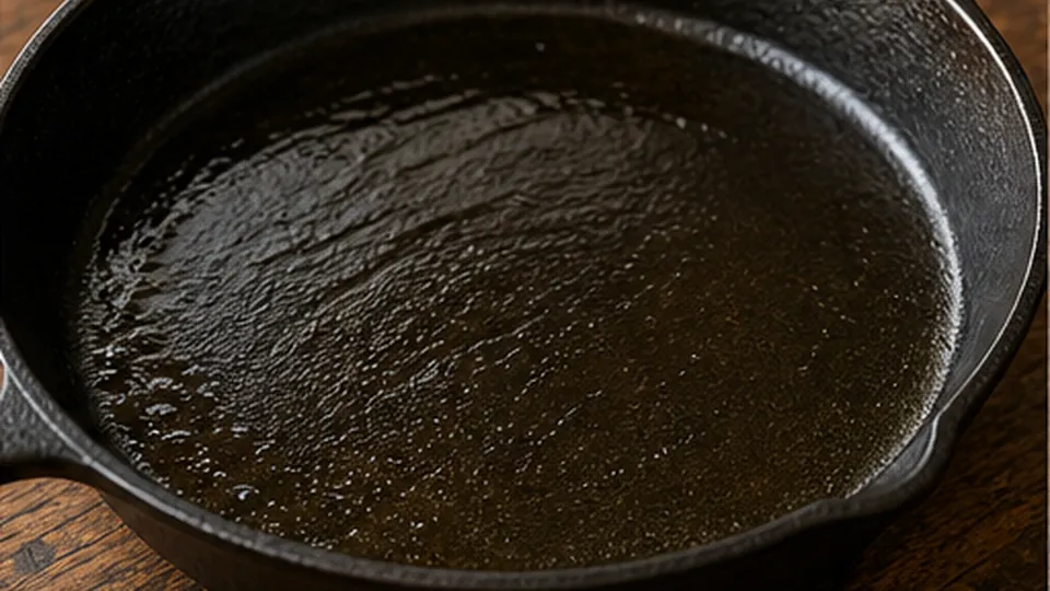 Preheat the skillet hot for Strawberry Balsamic Cornbread