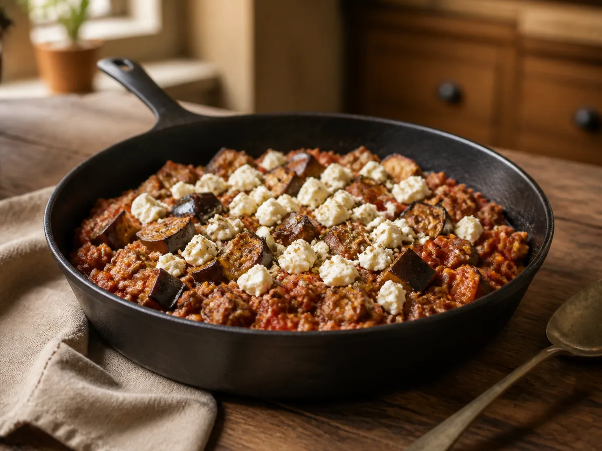 Turkey Moussaka Skillet