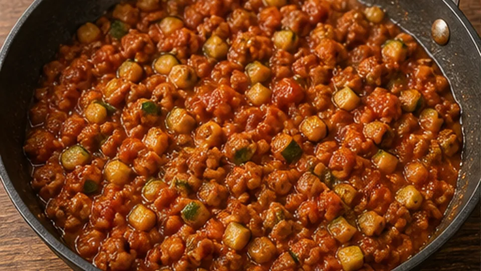 Thicken the tomato filling for Turkey Stuffed Zucchini Boats