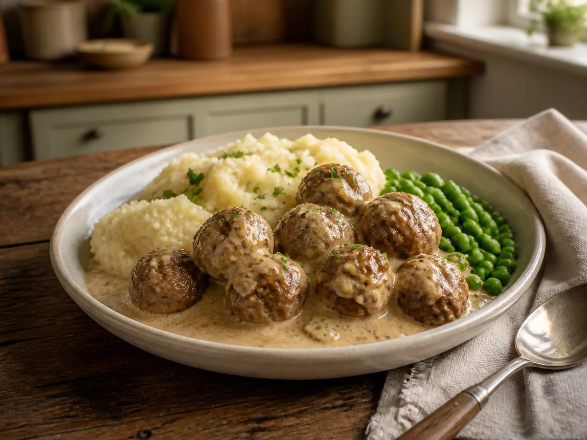 Vegan Lentil Swedish Meatballs
