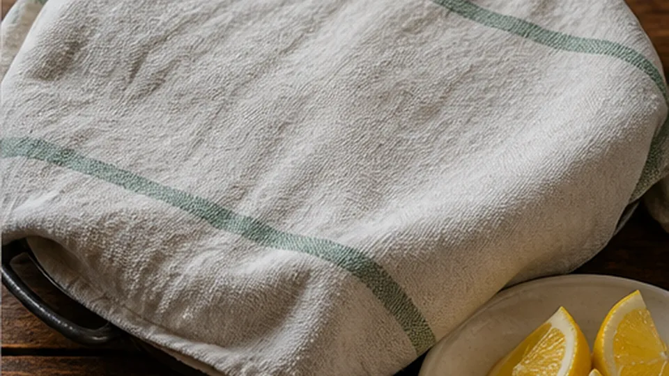 Rest under a clean towel for Vegetable Paella with Chickpeas