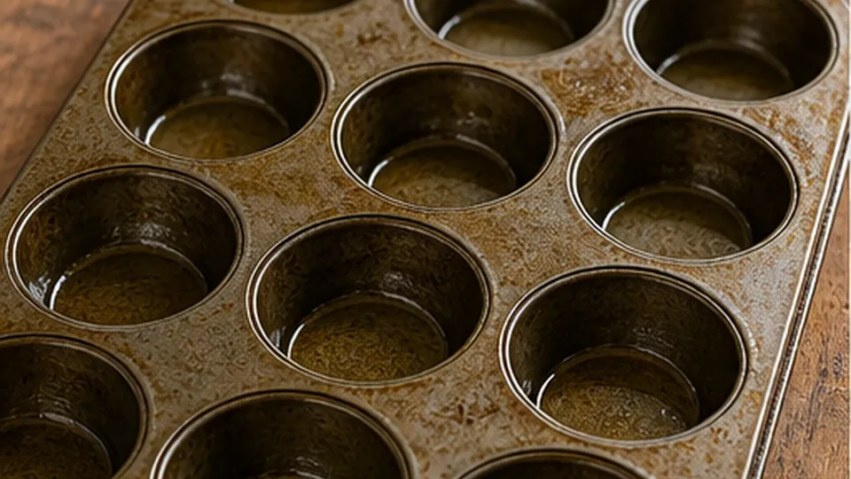 Heat oven, grease the pan for Yogurt Granola Breakfast Cups